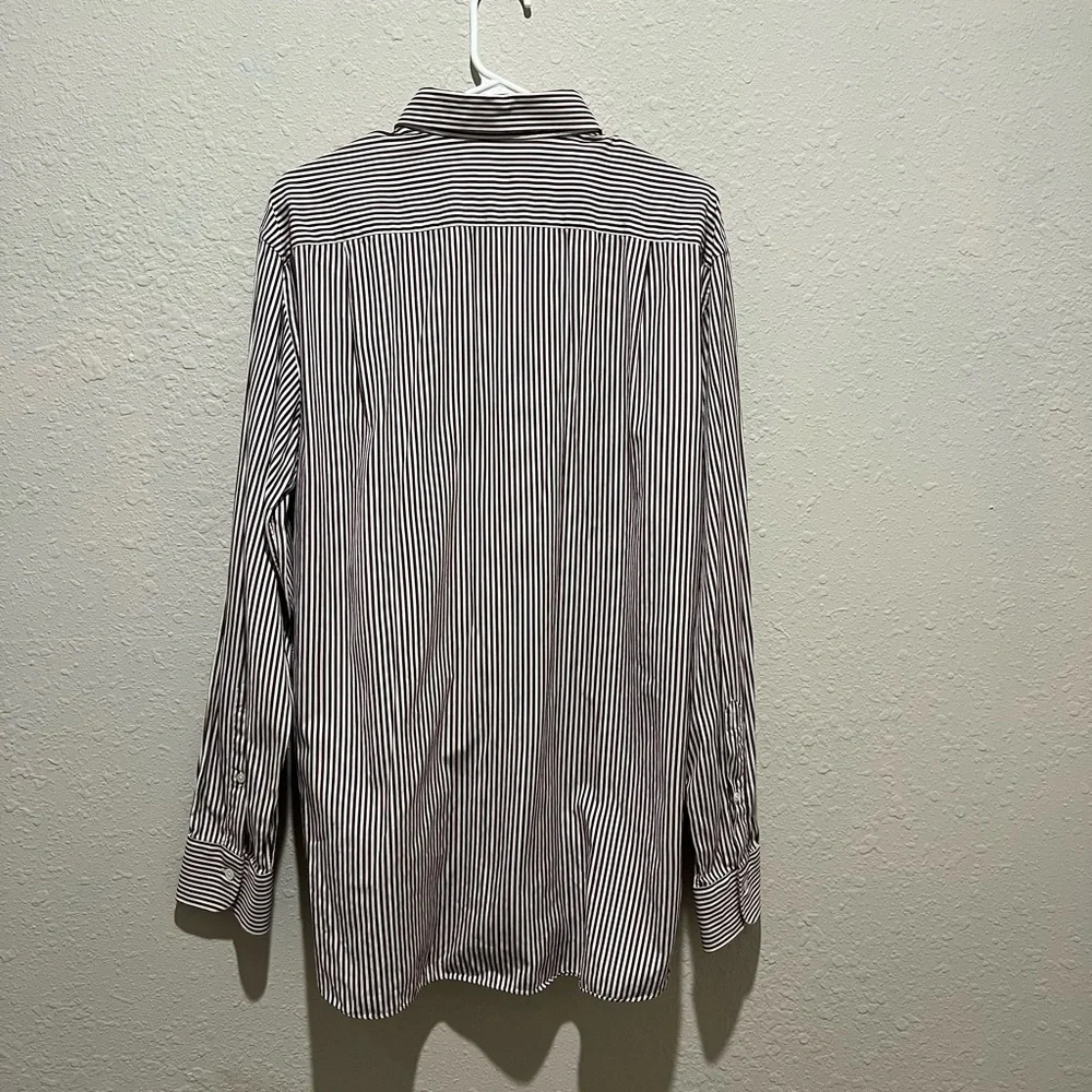 Ermenegildo Zegna Dress Shirt 42/16.5 Striped - Picture 7 of 7